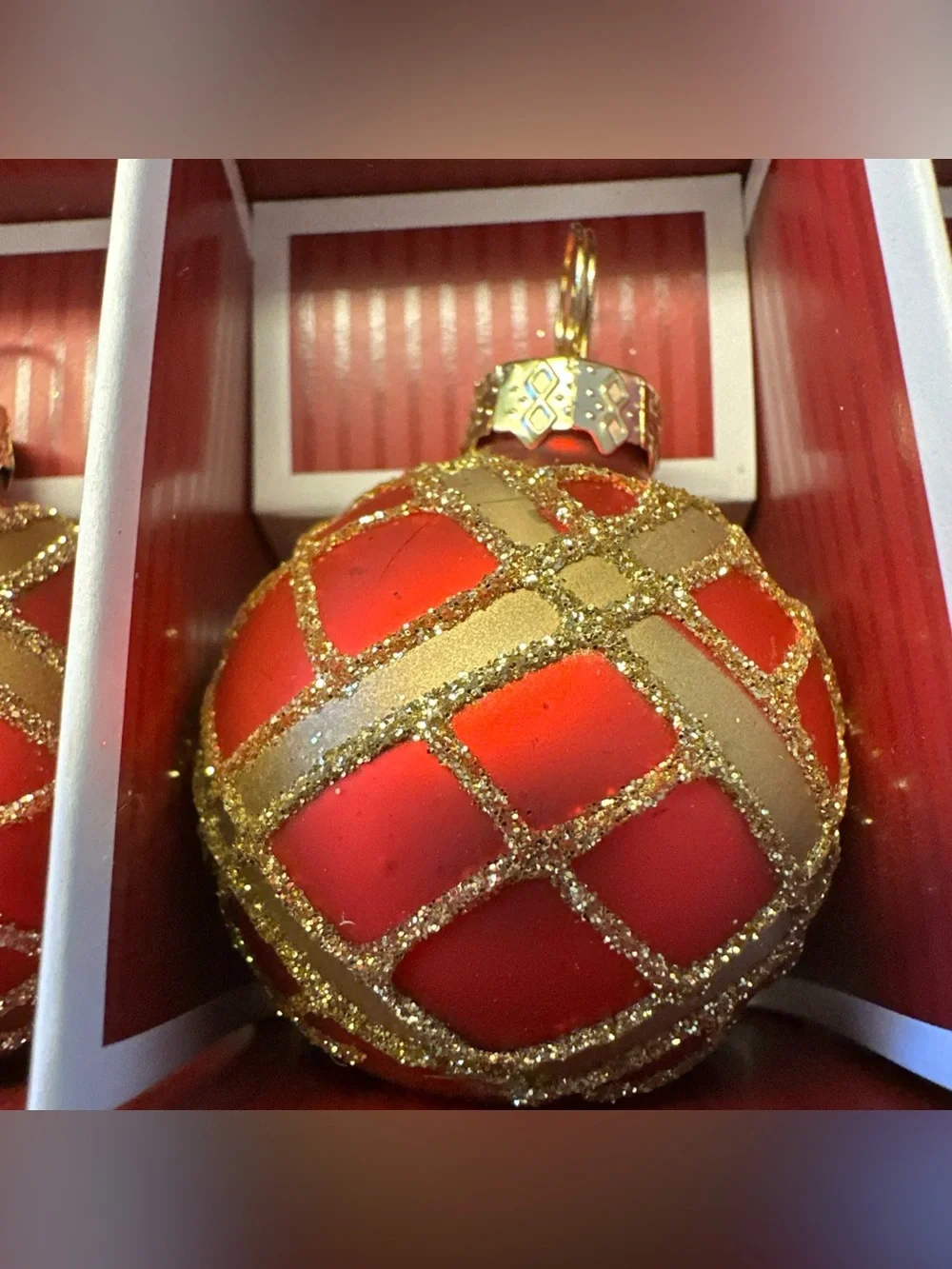 Vintage Target Christmas Ornament Name Card Holders Set of 6 Holiday Table Decor